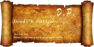 Dovák Polina névjegykártya